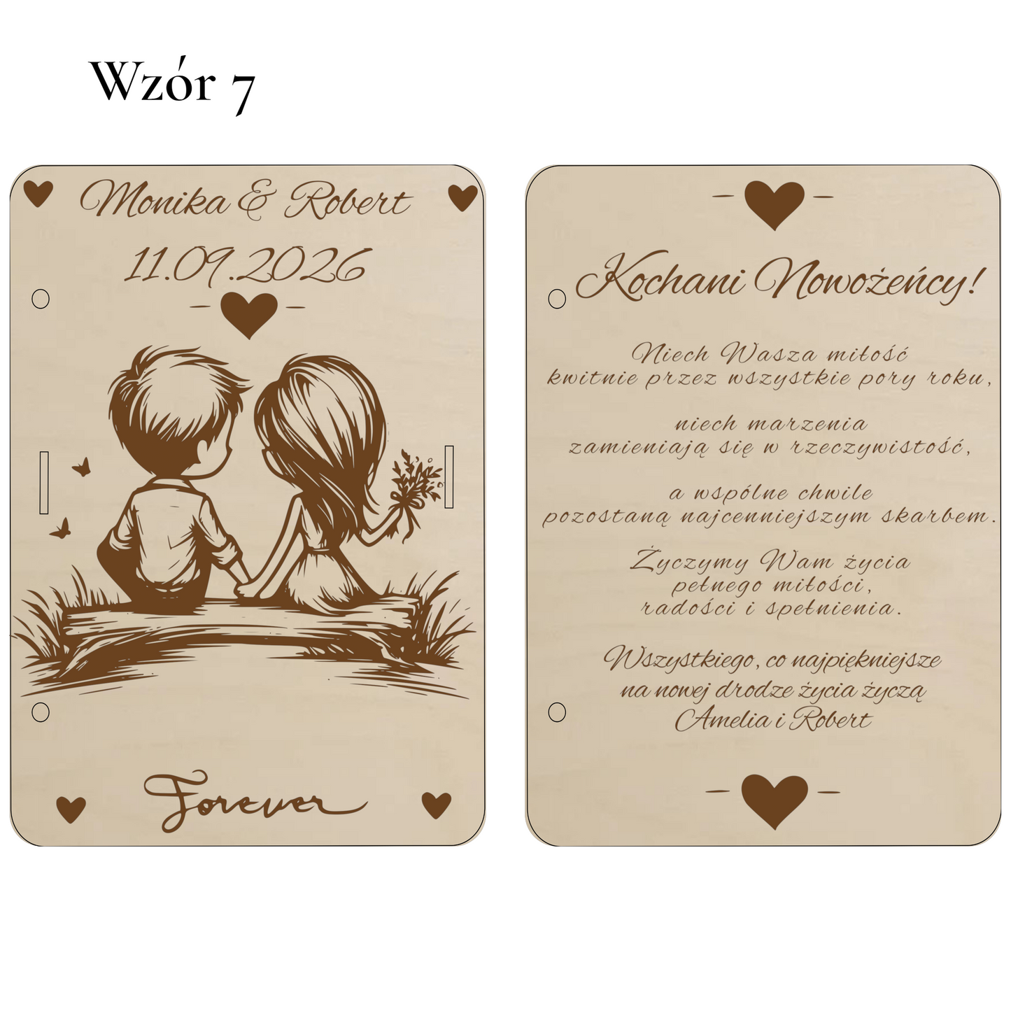 Prezent na ślub wesele PUDEŁKO KARTKA ŻYCZENIA personalizacja 7 WZORÓW