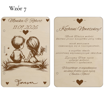 Prezent na ślub wesele PUDEŁKO KARTKA ŻYCZENIA personalizacja 7 WZORÓW