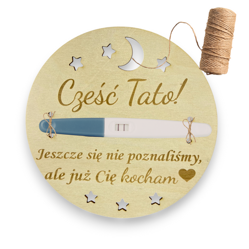 Informacja o Ciąży Zostaniesz Tatą Grawer Przyszły Tata Nowina