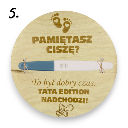 Informacja o Ciąży Zostaniesz Tatą Grawer Przyszły Tata Nowina