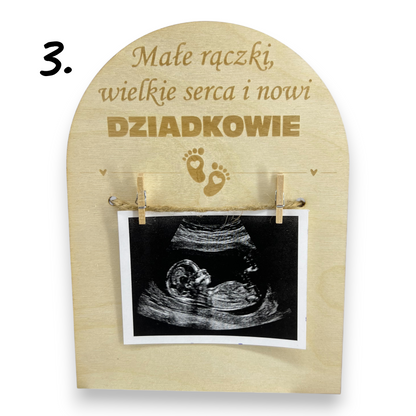 Informacja o Ciąży Zostaniecie Dziadkami Grawer Zostaniesz Babcią Nowina